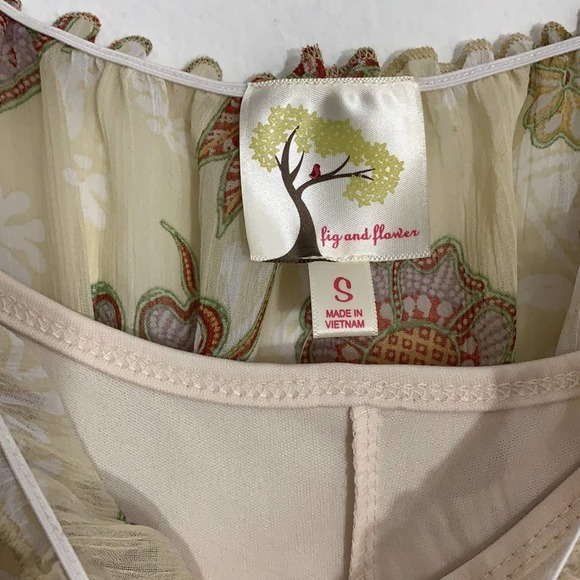 Anthropologie Bohemian Long Floral Dress S - Picture 7 of 9